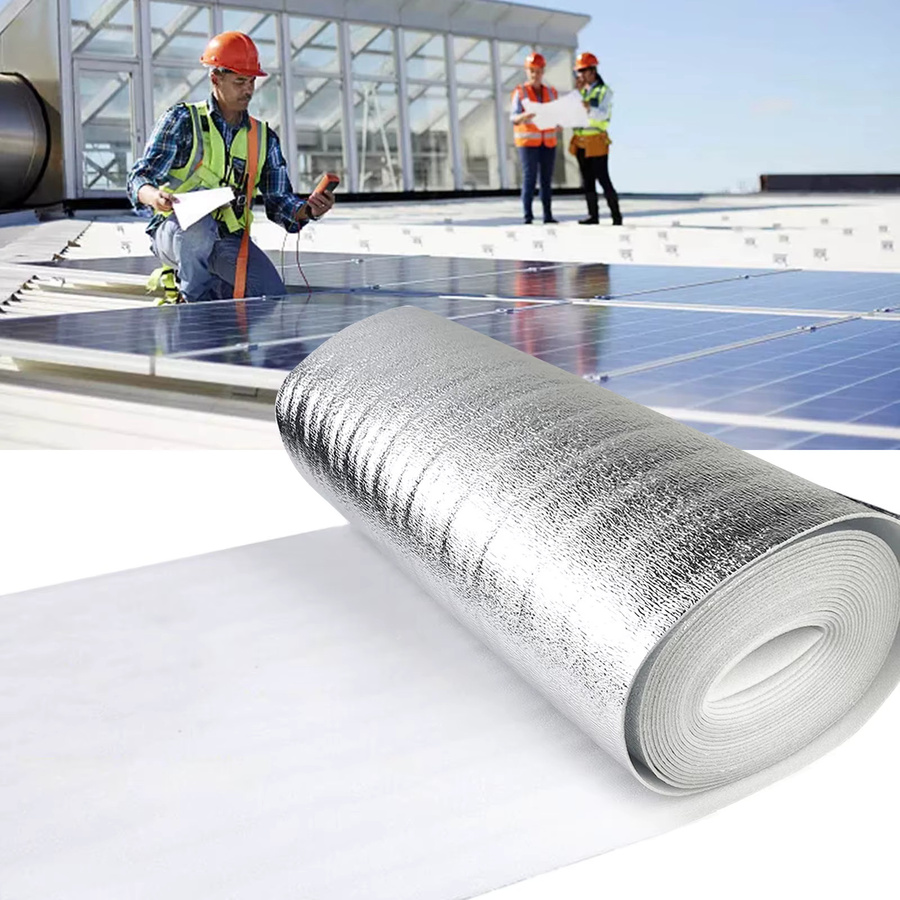 Reflektierende Aluminiumfolie zur Wärmedämmung und Kühlung in Silber, Breite: 40 cm - Bild 2