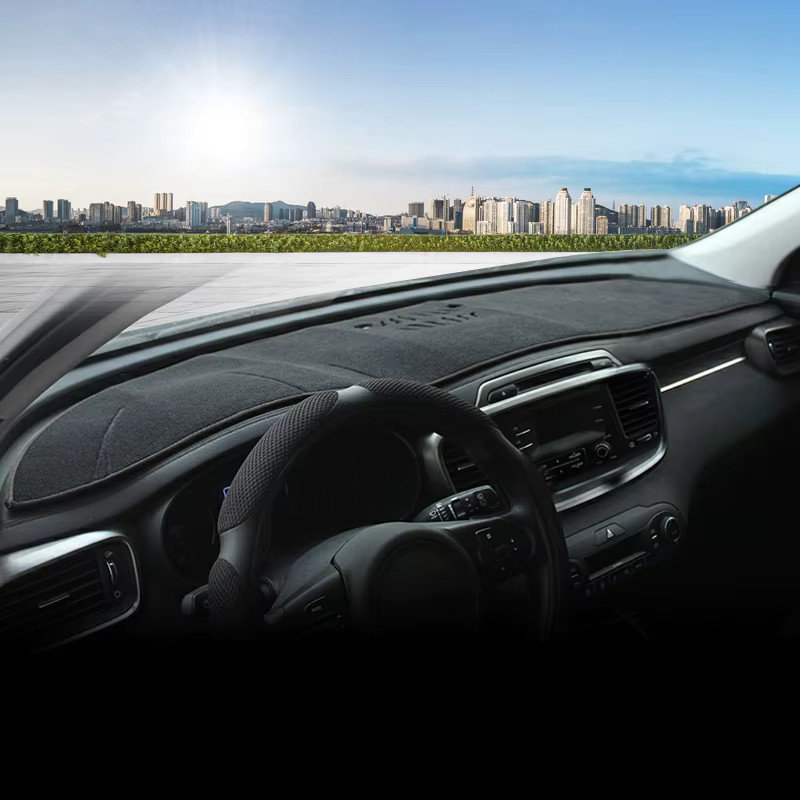 YaLumei Dashboard Sonnenschutz Abdeckung für Kia Sorento 3 (2015-2020) in Schwarz, rutschfeste Matte - Bild 2