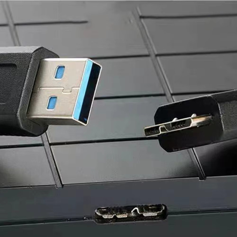 USB 3.0 Typ A auf USB 3.0 Micro B Adapterkabel für externe Festplatten HDD in Schwarz - Bild 4