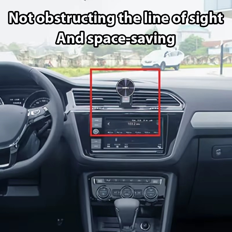 Lcars Magnetische Auto-Handyhalterung für Lüftungsschlitze in Schwarz, passend für Volkswagen Tiguan L 2017-2021 - Bild 3