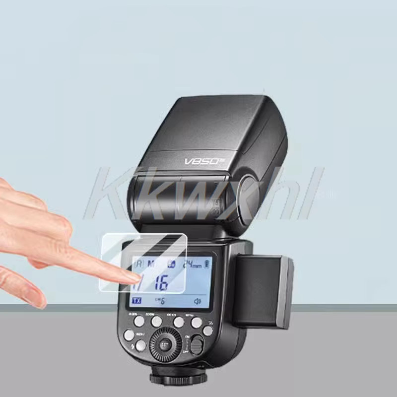 Godox Gehärtetes Glas Display-Schutzfolie für Blitzgeräte V1 V1 Pro V860 III V850 III TT685 II AD600BM X3 Transparent - Bild 3