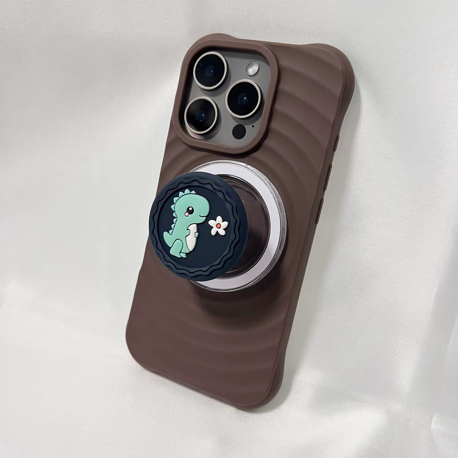 Niedlicher Dinosaurier Griptok Handyhalter und Ständer für iPhone 17 Pro Max und 16 Pro Max in LS - Bild 2