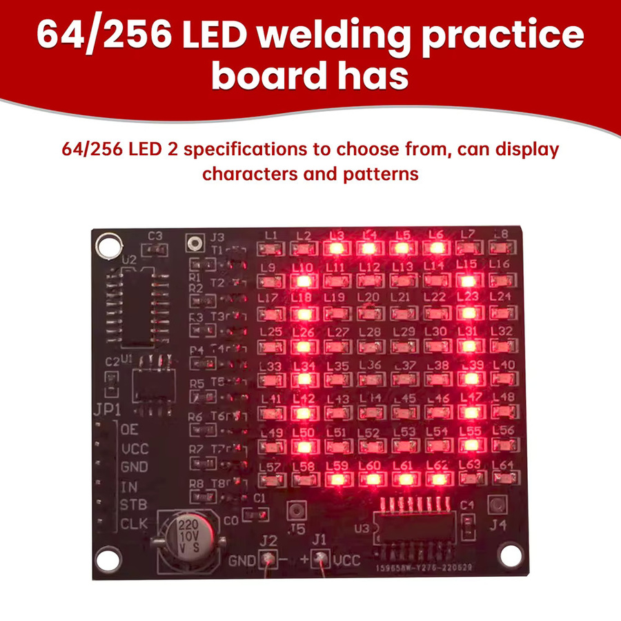 diymore LED SMD Dot Matrix Display Kit für Werbung und DIY-Projekte in Rot und Schwarz - Bild 2