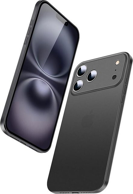 YULIN Ultra-dünne PP-Matte Hartschale für iPhone 17 Air 16 Pro Max 16 Plus 16E Transparent oder Schwarz - Bild 1