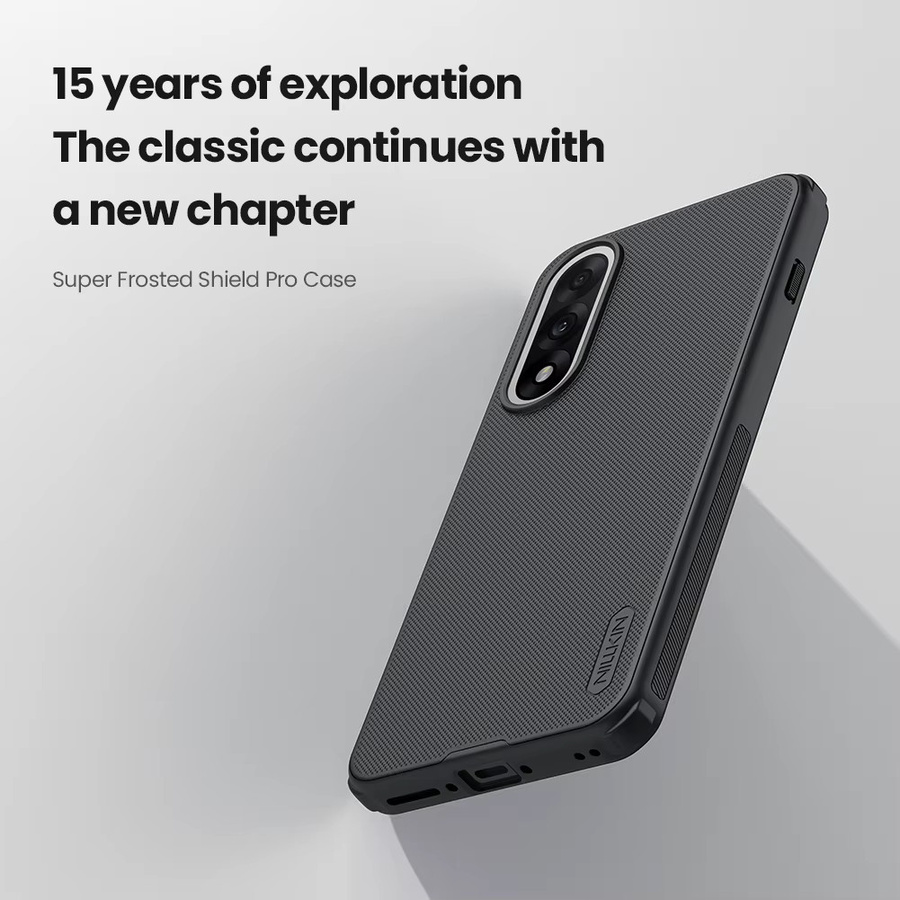 Nillkin Schutzhülle für OnePlus Nord 5 5G mit 360 Full PC Hard Back Cover und Frosted Pro Soft Frame Bumper in Schwarz - Bild 2