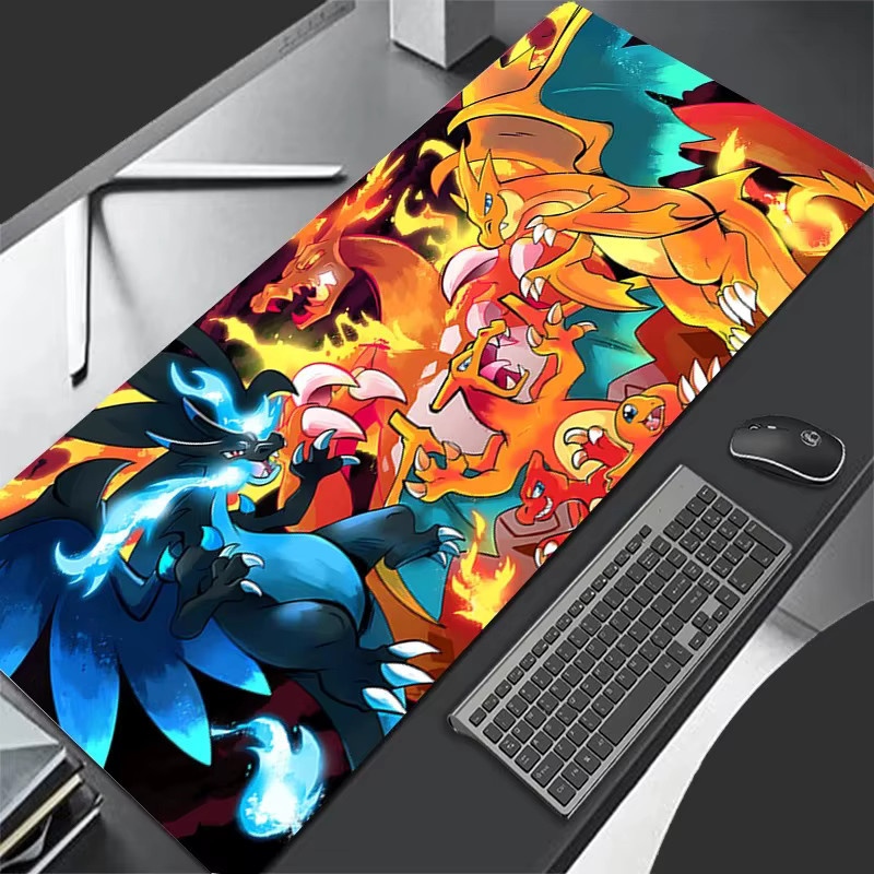 Bandai Pokemon Charizard XXL Gaming-Mauspad Lockedge Schreibtischunterlage in Multicolour - Bild 1