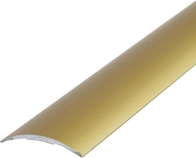 Dalsys Anpassungsprofil Übergangsleiste selbstklebend aus Aluminium in Gold, B: 186 cm, H: 6,0 cm - Bild 1