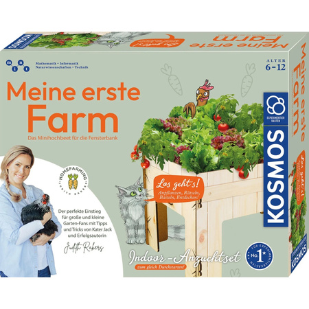 KOSMOS Experimentierkasten Meine erste Farm zum Thema Gärtnern und Biologie für Kinder ab 6 Jahren