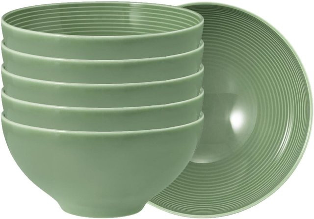 Seltmann Weiden Müslischalen Beat Color Glaze Grün, 6er Set, Durchmesser: 15,7 cm - Bild 1