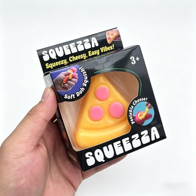 Needoh Pizza Squishy, Stressabbau-Spielzeug - Bild 1