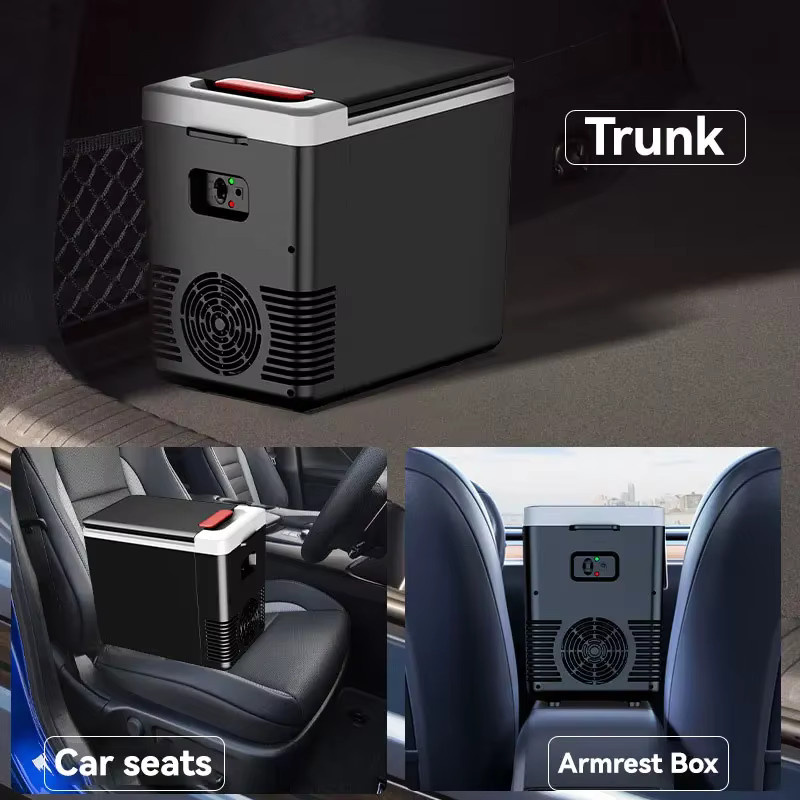 BALASHOV Mini-Kühlschrank 10L mit Kühl- und Wärmefunktion, Tragbare elektrische Eisbox für Auto und Zuhause, Schwarz - Bild 3