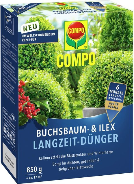 Compo Buchsbaum- und Ilex Langzeit-Dünger, 850 g - Bild 1