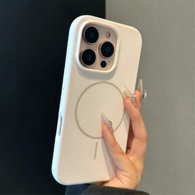 Original Flüssigsilikon MagSafe Hülle für iPhone 14 Plus in Weiß mit magnetischer kabelloser Ladefunktion - Bild 1