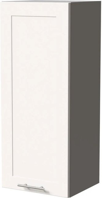 Feldmann-Wohnen Hängeschrank Oslo modern in Grau und Weiß Matt, B/T/H: 40 x 32,5 x 96 cm - Bild 1