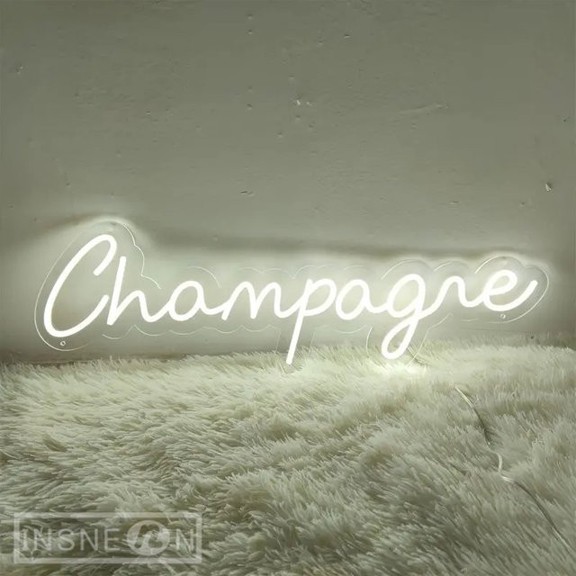 LED Neon Zeichen Champagner Wanddekoration für Bar, Hotel und Restaurant - Bild 1