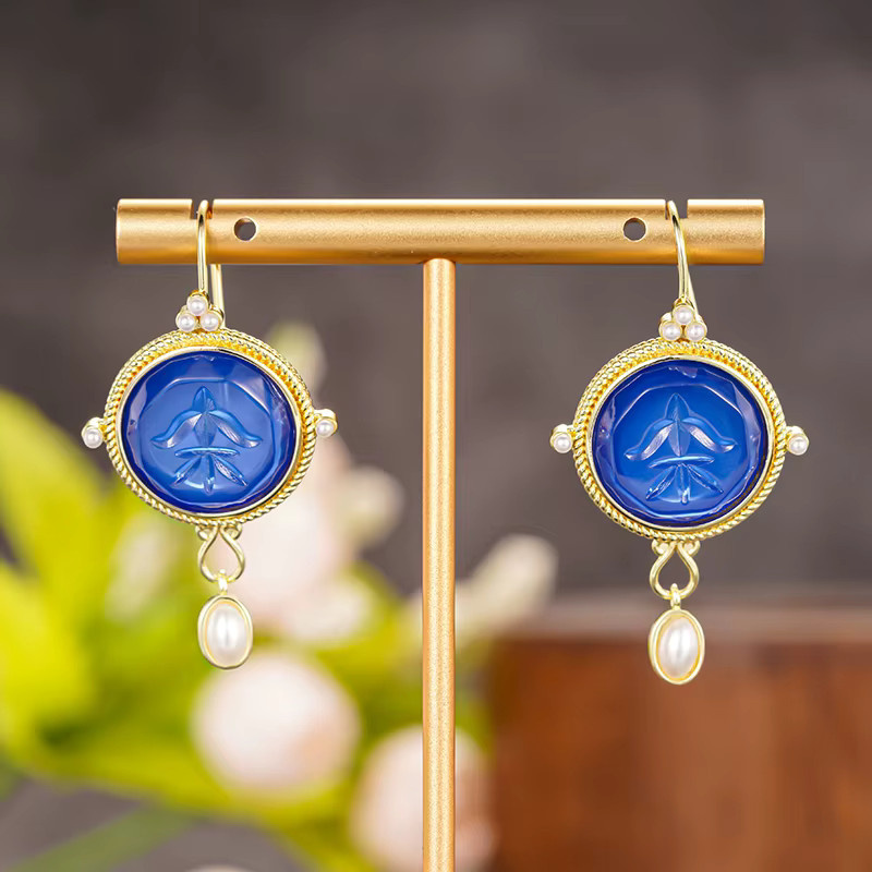 Huitan Ohrhänger, Gold, Perle, Damen - Bild 5
