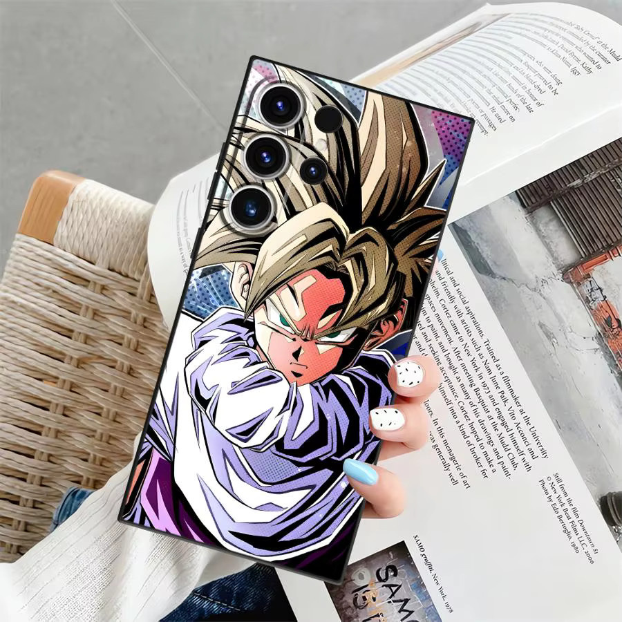 Schwarze weiche Handyhülle mit Dragon Ball Son Goku Design für Samsung Galaxy S24 Plus, S23 Ultra, S21 FE, S20 und S25 Edge - Bild 6