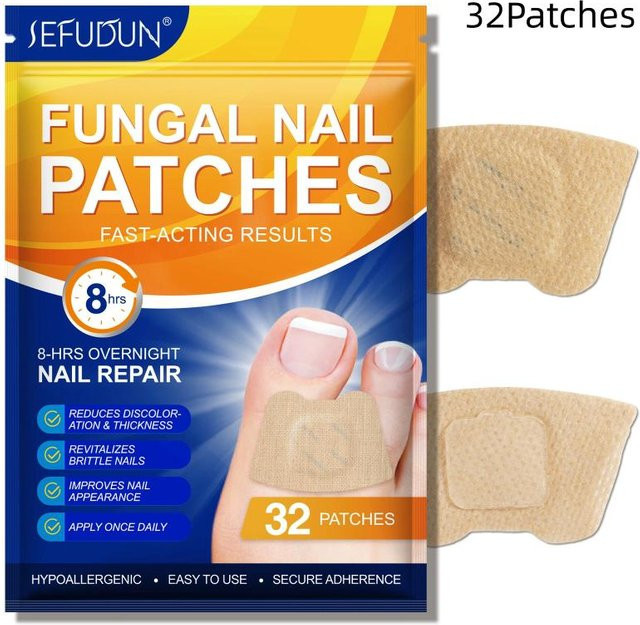 Jintian Zehennagelpilz Patch, Nagelreparaturpflaster, 32 Patches, Unisex - Bild 1