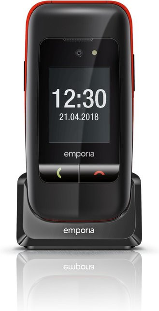 Emporia One Seniorenhandy in Schwarz/Rot - Bild 1