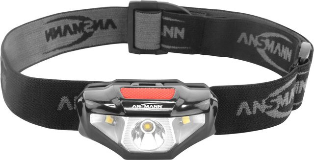 Ansmann Headlight HD70B LED Stirnlampe Schwarz mit Clip und verstellbarer Einstellung - Bild 1