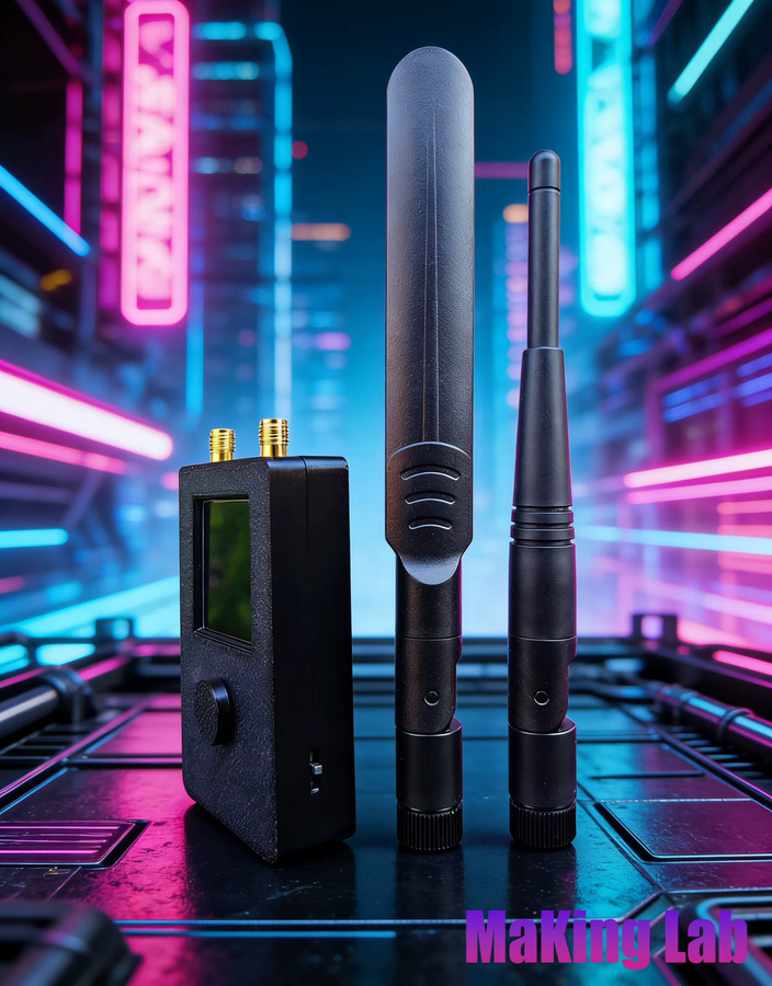 Mar-X-Auder ESP32 Marauder Gerät in Schwarz mit Wi-Fi und Bluetooth Tools für offensive und defensive drahtlose Kommunikation - Bild 2