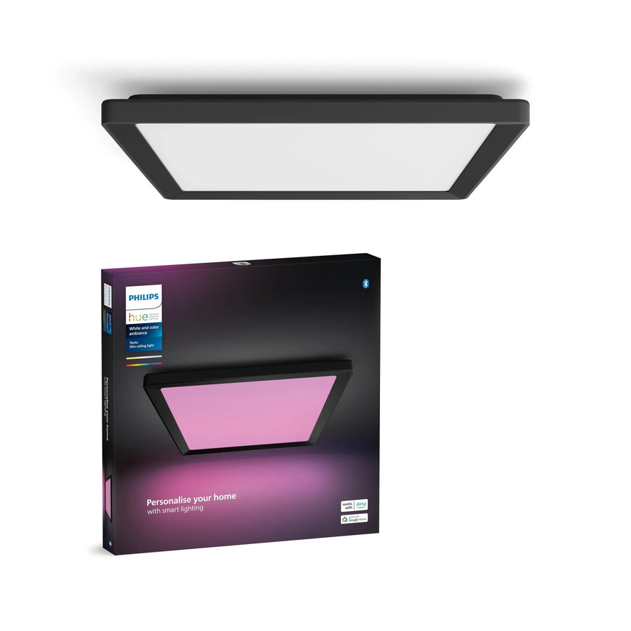 Philips Hue LED-Panel Tento White & Color Ambiance M Schwarz B/B: 39,5 x 39,5 cm - Bild 2