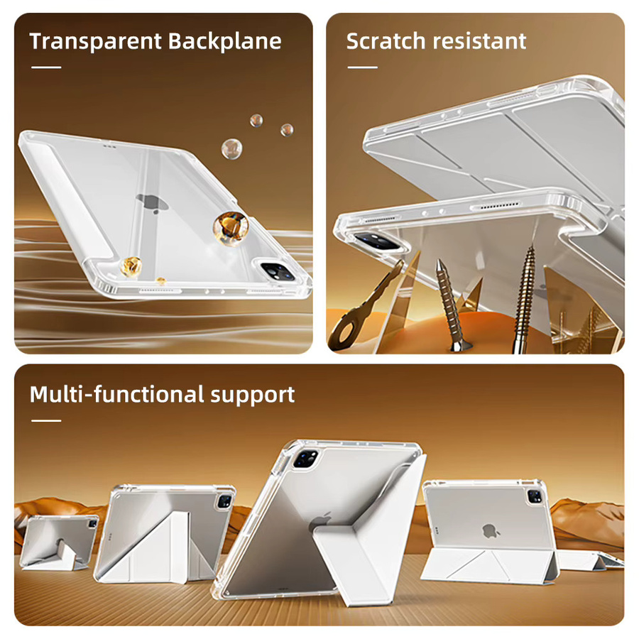Magnetische Flip Smart Cover Hülle für iPad Air, Pro, mini (verschiedene Generationen) in Blau von tzion - Bild 2