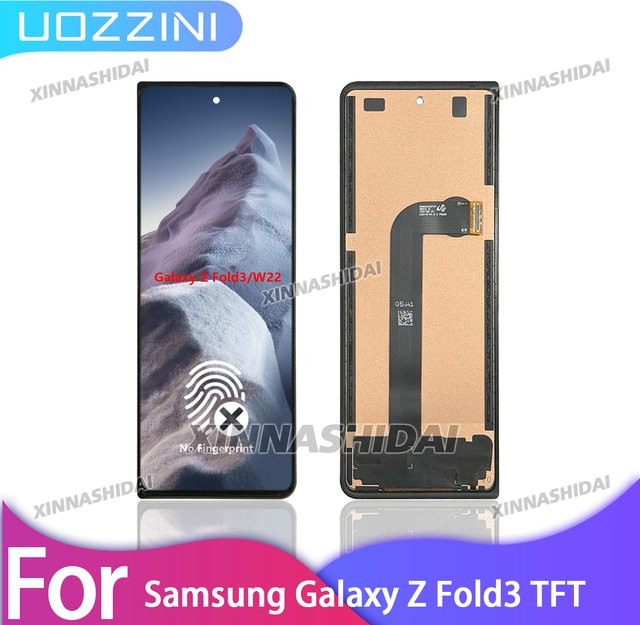 Samsung Galaxy Z Fold 3 LCD Display Ersatz mit Digitizer Touchscreen in Schwarz (Modelle F9260 F926B) - Bild 1