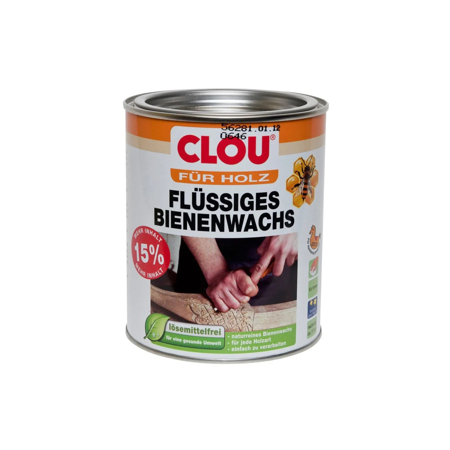 Clou Flüssiges Bienenwachs Transparent Seidenglänzend 750 ml - Bild 2