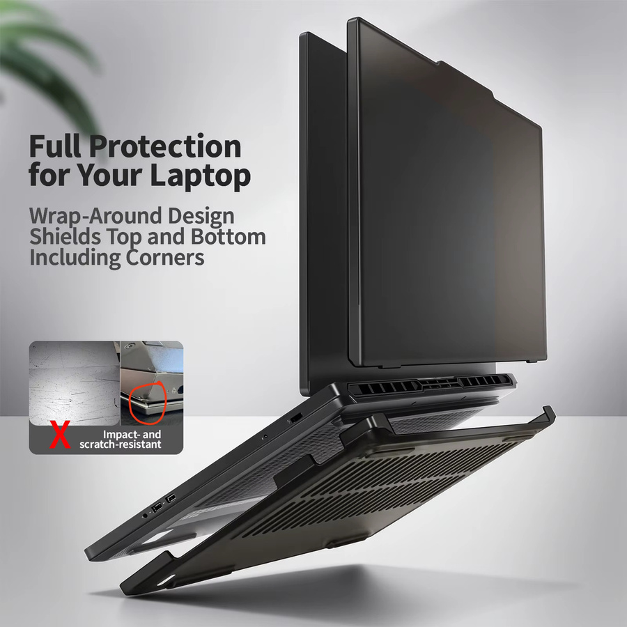 Schwarze sturzsichere Hartschale Laptoptasche für Lenovo Legion Pro 5 und Pro 7 sowie Y7000P und Y9000P - Bild 2