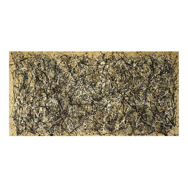 Abstraktes Leinwandgemälde Jackson Pollock von Dream Chasing Art Museum, Mehrfarbig, Breite: 80 cm, Höhe: 40 cm - Bild 2