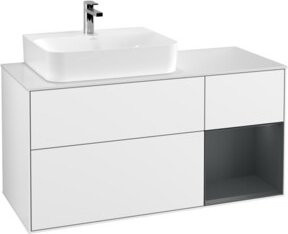 V&B Waschtischunterschrank Finion in Weiß lackiert, Breite: 120 cm, Tiefe: 50,1 cm, Höhe: 50,1 cm - Bild 1