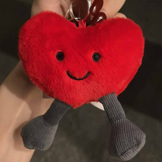 Jellycat Puppen-Rucksackanhänger, Plüsch / Textil, Rot - Bild 1
