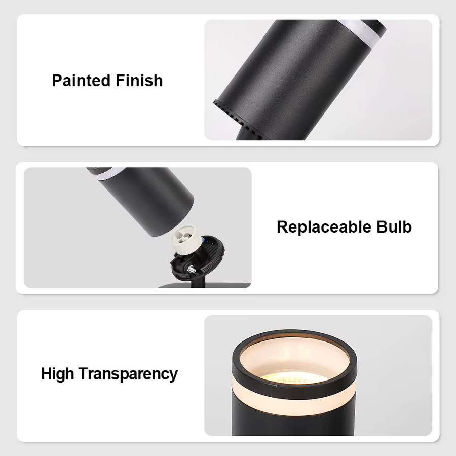 CANMEIJIA LED-Spot-Leuchte GU10 in Schwarz für Innenbereich - Bild 2