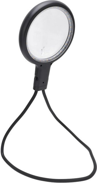 GoolRC Umhängelupe, 2,5x-10x, 36 LEDs, 3 Farbtemperatur, Schwarz - Bild 1