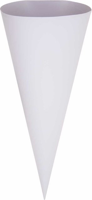 Rico Design Paper Poetry Schultüte Rohling in Weiß - Bild 1