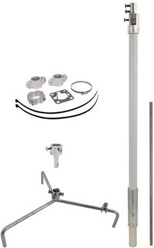DEHN Fangmast-Set 819685, Farbe: Silber, Höhe: 220,0 cm - Bild 1