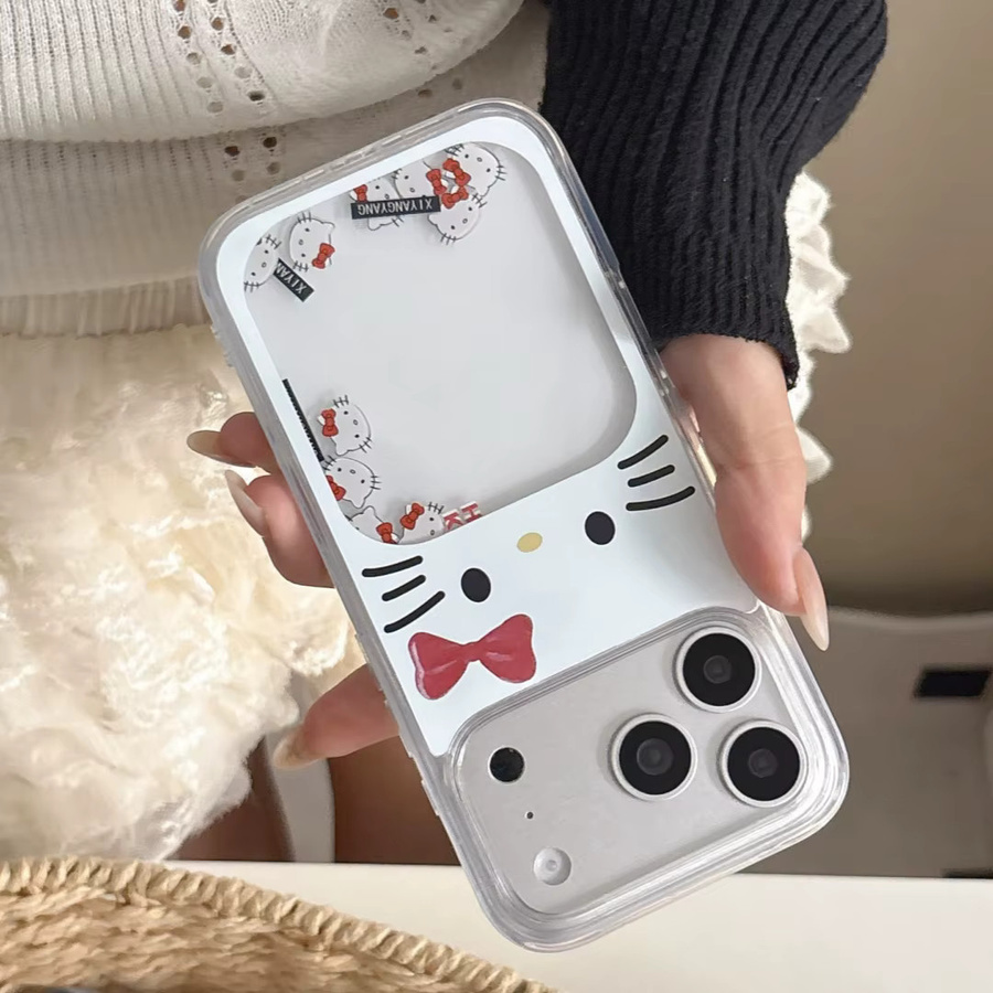 Hello Kitty Quicksand Slider Bow Schutzhülle für Apple iPhone 17 16 15 14 13 Pro Max Transparent - Bild 3