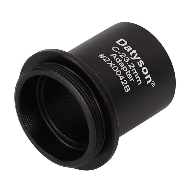 Datyson C-Mount Adapter Konverter von 23,2mm auf C/CS-Mount für CCTV-Kameras und Mikroskope in Schwarz - Bild 3