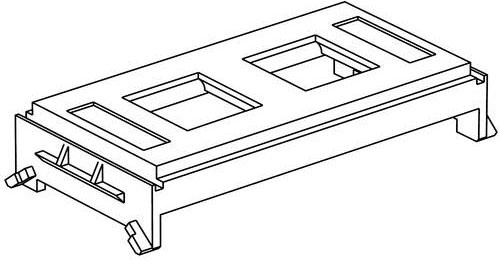 Schneider Electric 5971742 Einbaudose Frontabdeckung in Weiß für den Einbau - Bild 1