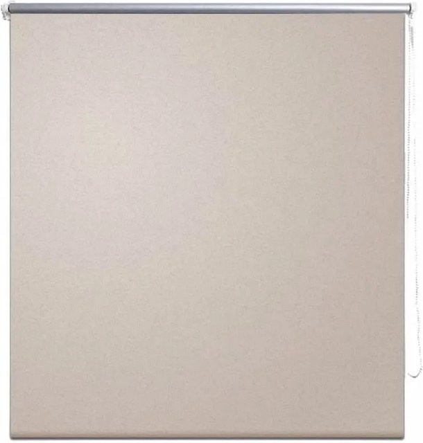vidaXL Verdunkelungsrollo Beige, thermoisolierend, B/H: 160 x 175 cm - Bild 1