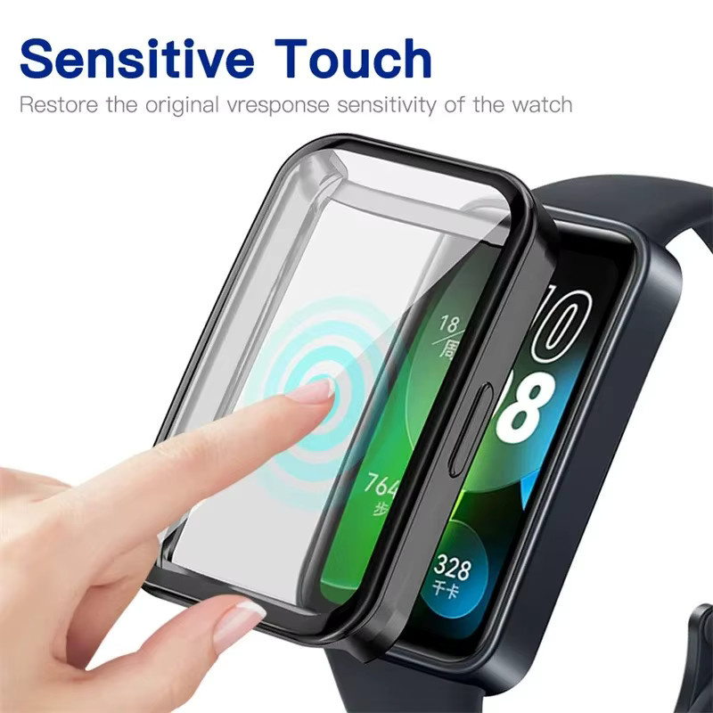 Huawei Schutzhülle für Huawei Band 10 9 8, TPU, Schwarz, Unisex - Bild 3