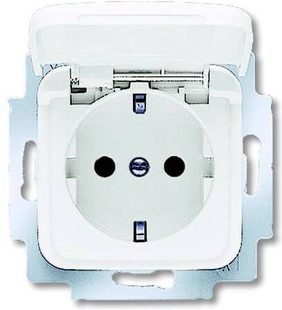 ABB Steckdoseneinsatz IP20 in Weiß - Bild 1
