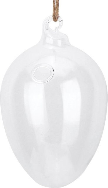 CosyHome Hängende Wandvase aus Glas für Hydrokultur und Pflanzen in Weiß und Transparent - Bild 1