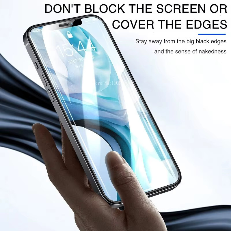 4er-Set ZRGAE 9D Vollabdeckung Panzerglas Display Schutz für iPhone 17 16 15 14 13 12 11 Pro Max Plus XR XS Farbe: Transparent - Bild 6