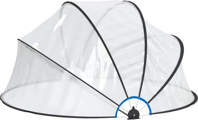 vidaXL Pool-Kuppel rund aus transparentem PVC, Durchmesser: 315 cm, Höhe: 158 cm - Bild 1
