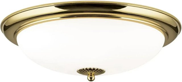 Orion Leuchten Deckenleuchte Empira in Gold mit Glas und Metall, Durchmesser: 47 cm - Bild 1