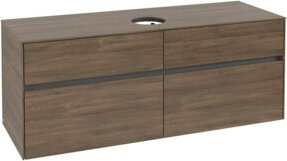 V&B Waschtischunterschrank Collaro in Arizona Oak mit mittigem Waschtisch, B/T/H: 140 x 54,8 x 50 cm - Bild 1