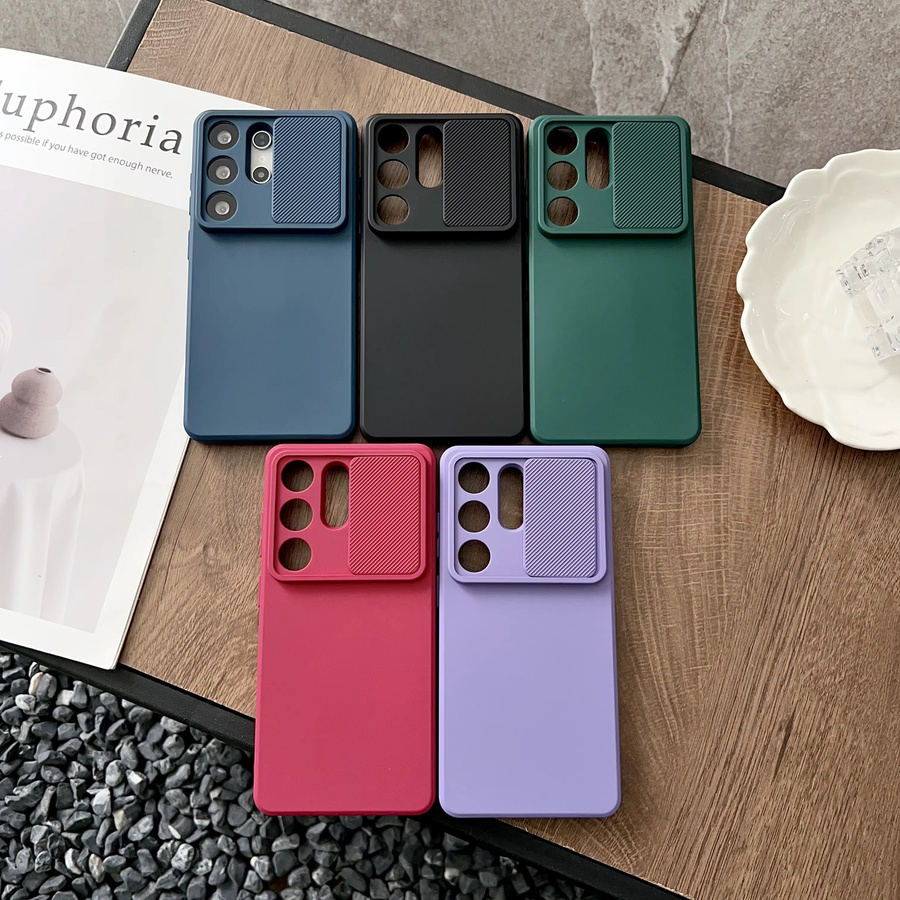 Kamera-Schutz-Schiebehülle für Samsung Galaxy S26 S25 S24 S23 S22 S21 FE Plus Ultra A56 A36 A16 A06 A55 A35 A15 A34 A24 in Purple - Bild 2