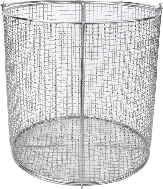 Edelstahl Instrumenten Sterilisationskorb Behälter mit Griff von shoemst, Farbe: Silber, B/T/H: 15 x 15 x 15 cm - Bild 1